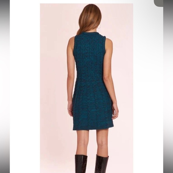 AMANDA UPRICHARD Braylen Cable Knit Sleeveless Sweater Dress. Size Small - Picture 10 of 13
